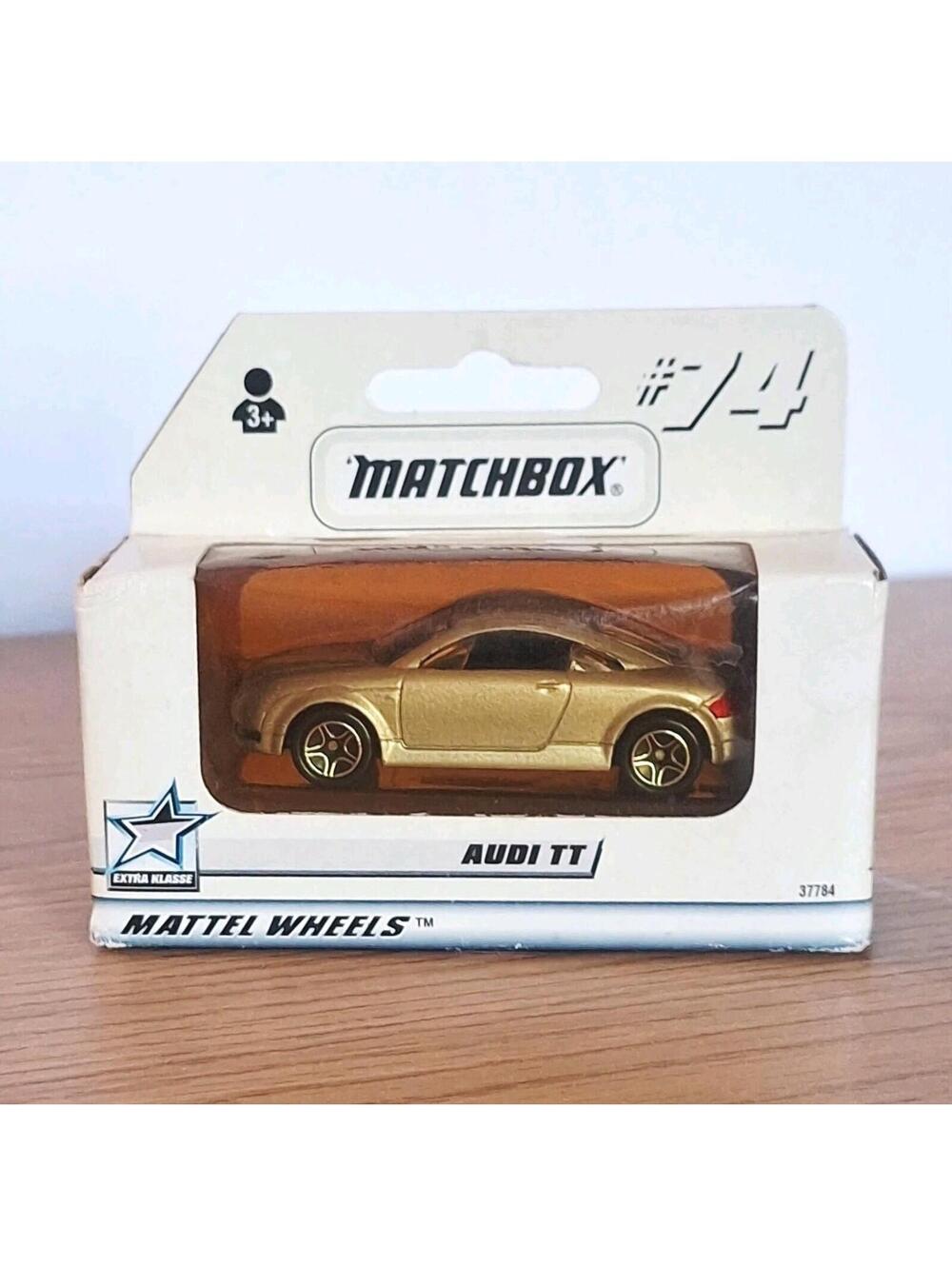 RARE Vintage 2000 Matchbox Audi TT Gold Metallic Extra Klasse German Box NIB